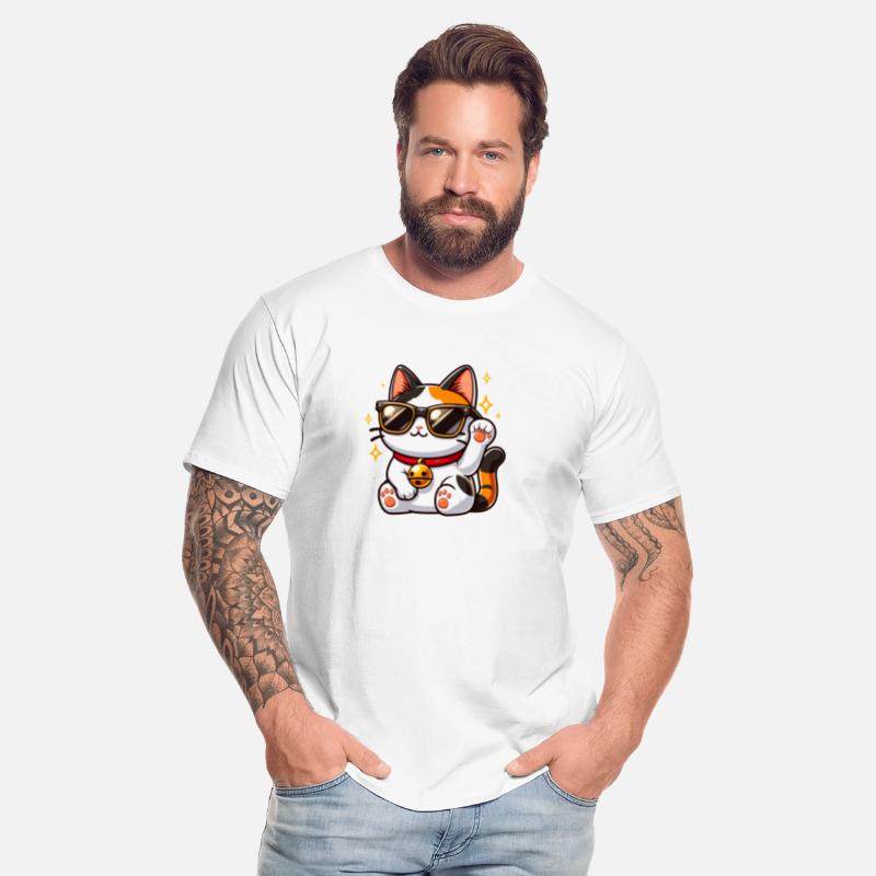 Cool Cat With Black Sunglasses And Red Collar