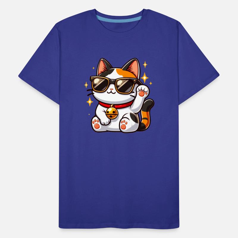 Cool Cat With Black Sunglasses And Red Collar