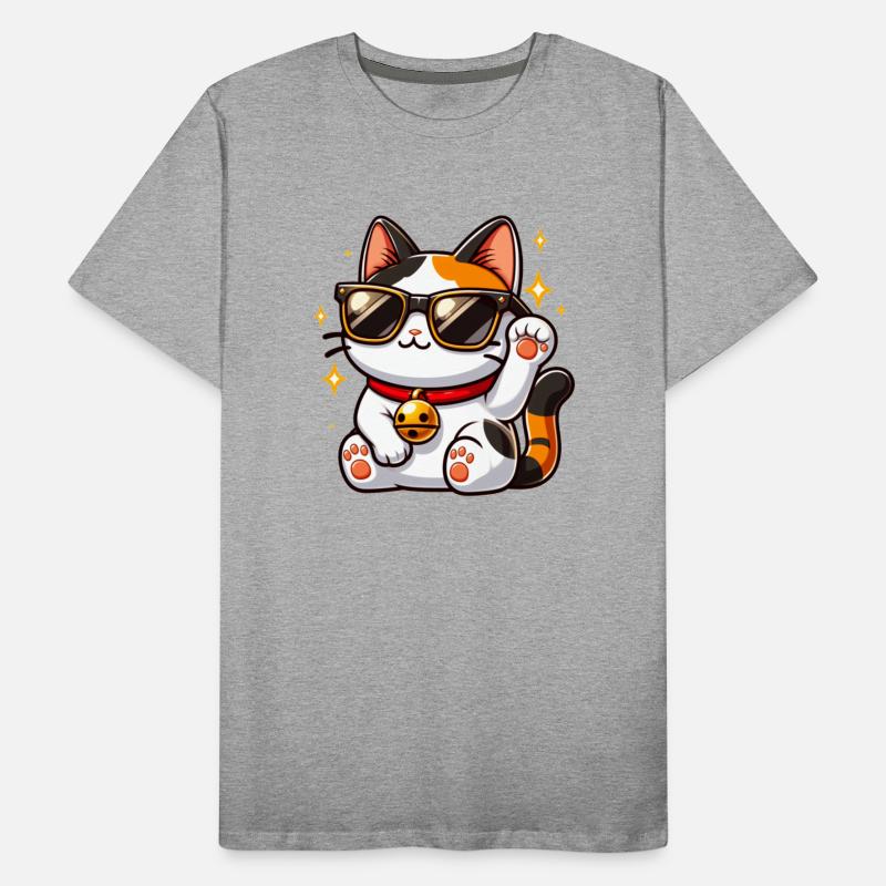 Cool Cat With Black Sunglasses And Red Collar