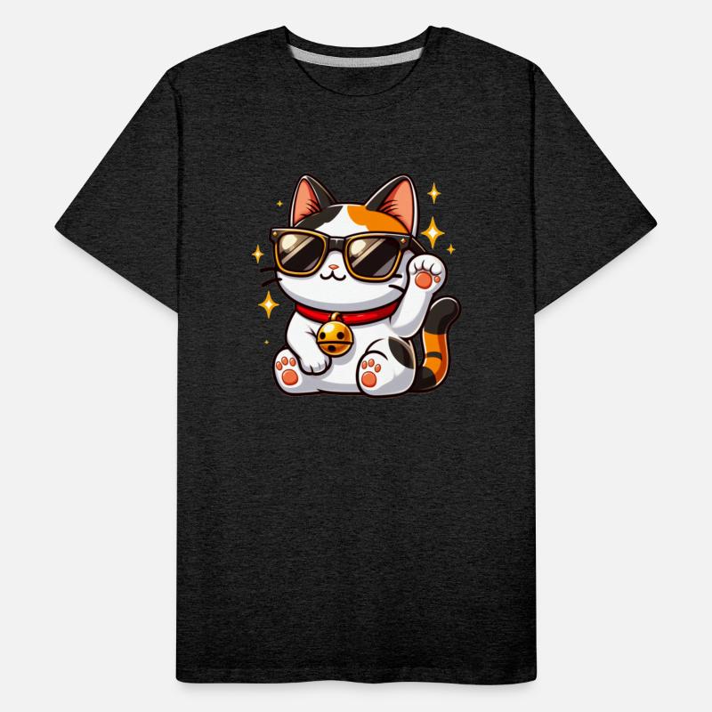 Cool Cat With Black Sunglasses And Red Collar