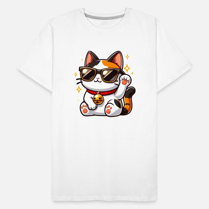 Cool Cat With Black Sunglasses And Red Collar