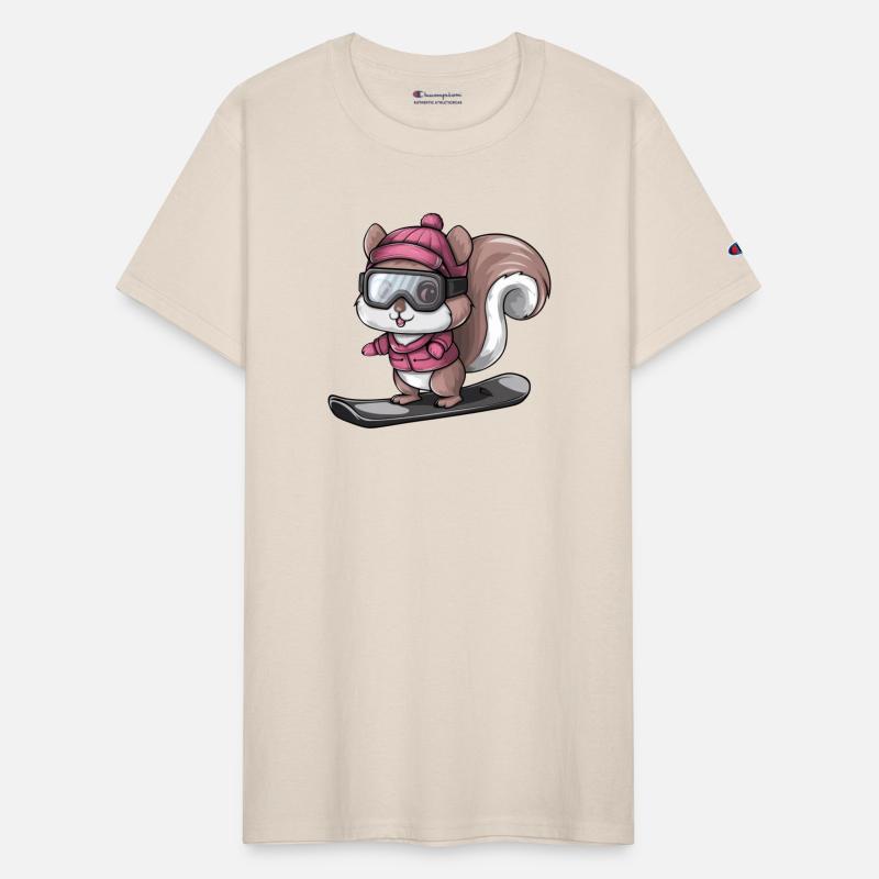 Cool Squirrel Snowboarder Winter Sports