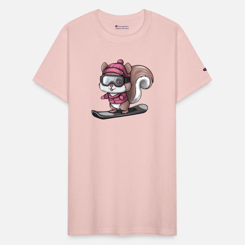 Cool Squirrel Snowboarder Winter Sports