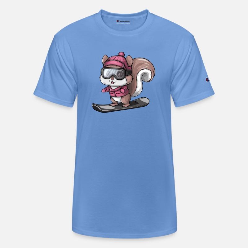 Cool Squirrel Snowboarder Winter Sports