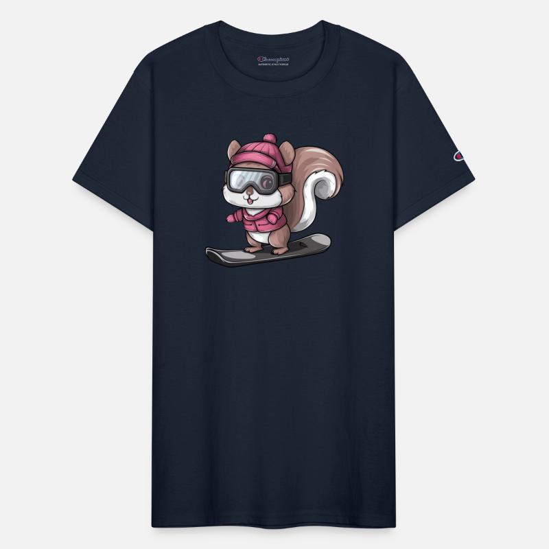 Cool Squirrel Snowboarder Winter Sports