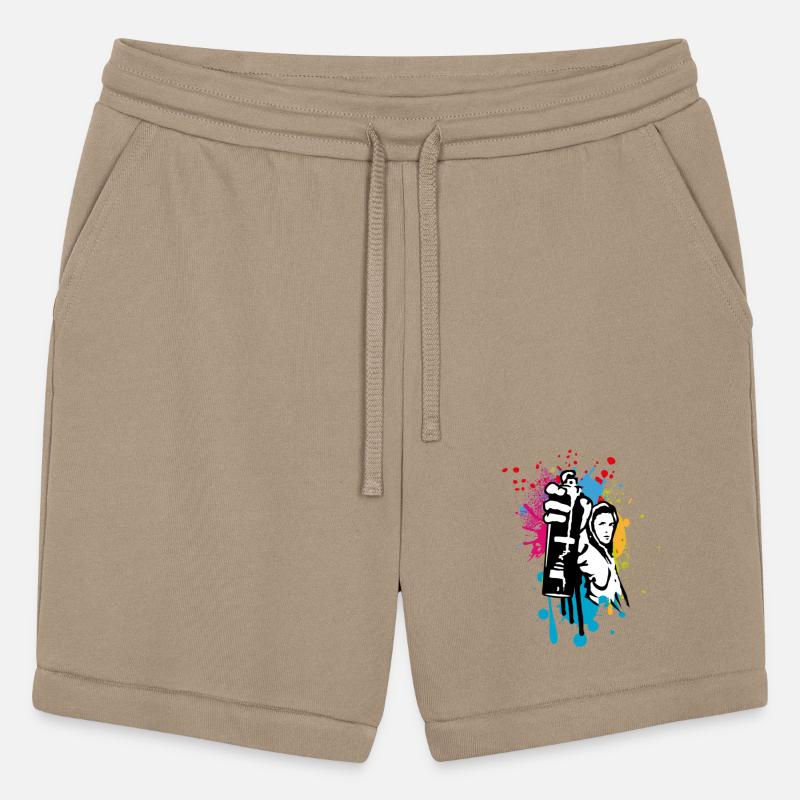 cool street art motif sprayer in graffiti style