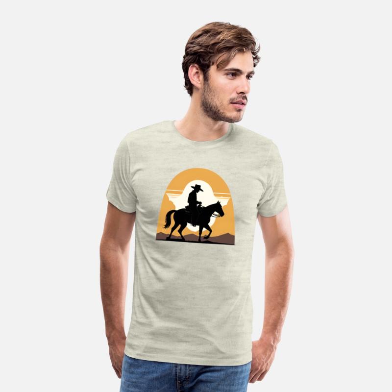 Cowboy Rinding a horse