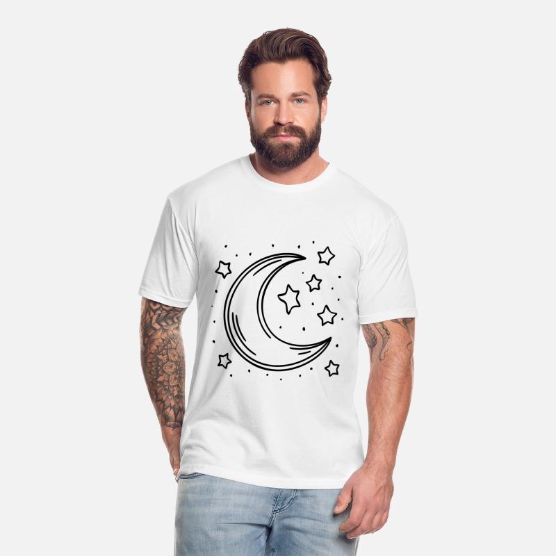 Crescent moon Moon and stars