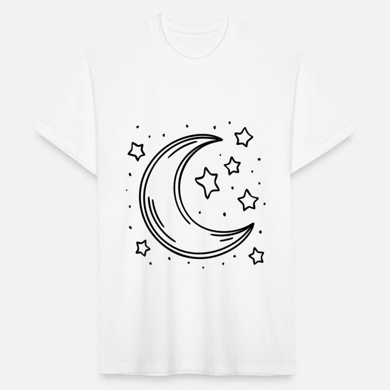 Crescent moon Moon and stars