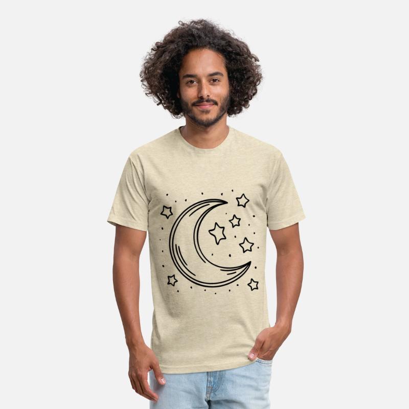 Crescent moon Moon and stars