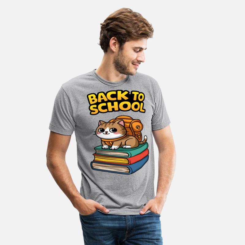 Cute Back to School Cat with Backpack