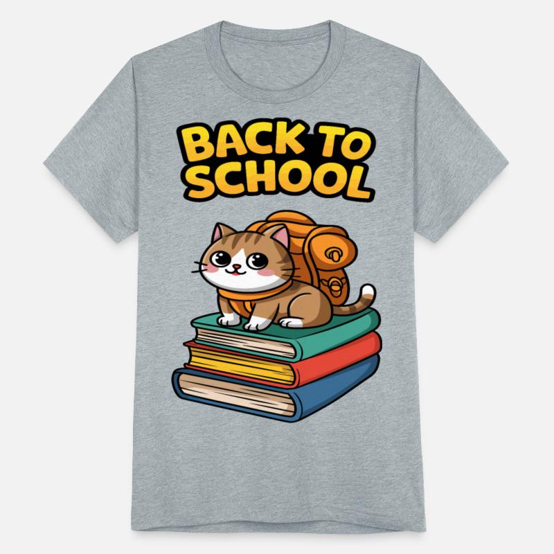 Cute Back to School Cat with Backpack