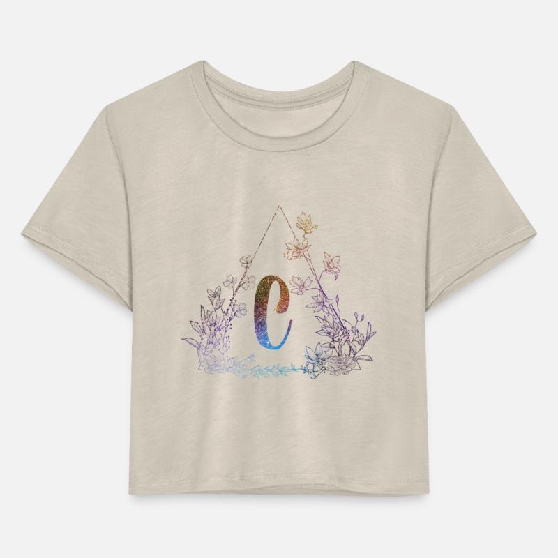 Cute Floral Monogram C| Monogram C
