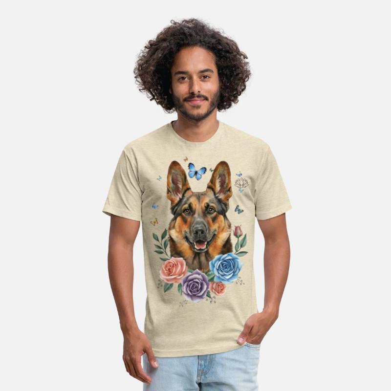 Cute German Shepherd with a Playful Twist!