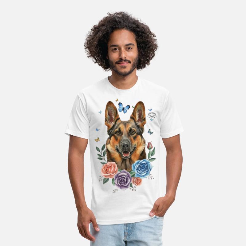 Cute German Shepherd with a Playful Twist!