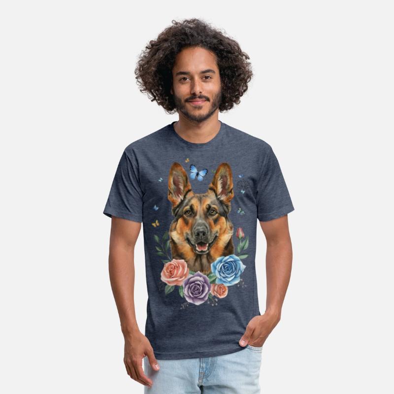 Cute German Shepherd with a Playful Twist!