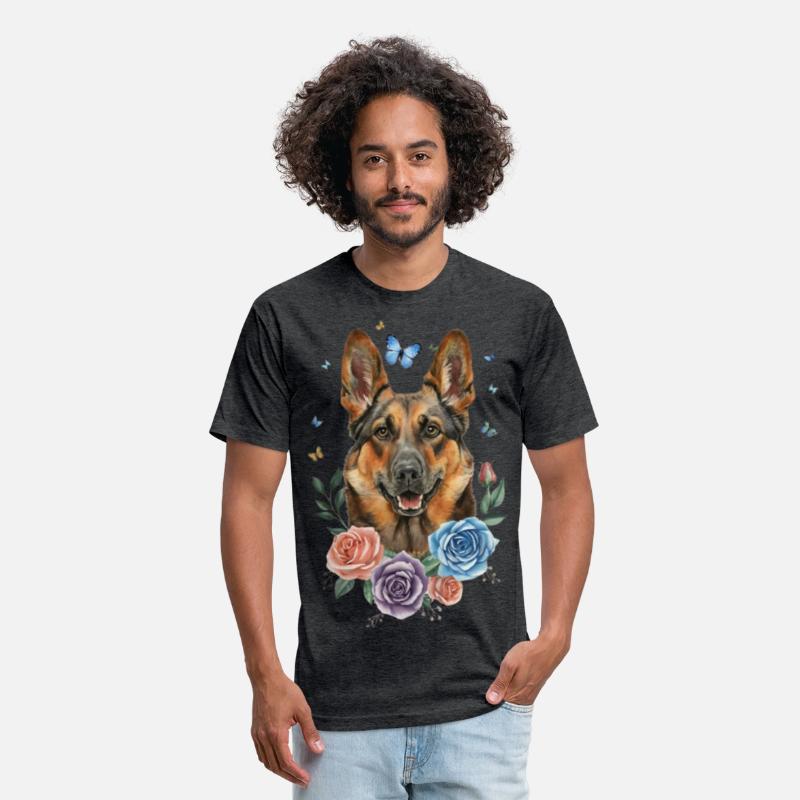 Cute German Shepherd with a Playful Twist!