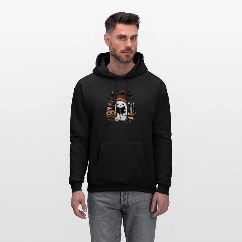 Cute Ghost Reading Book Halloween