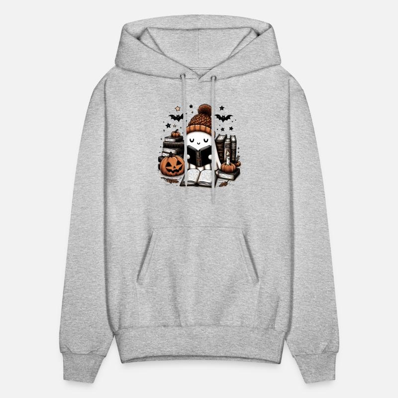 Cute Ghost Reading Book Halloween