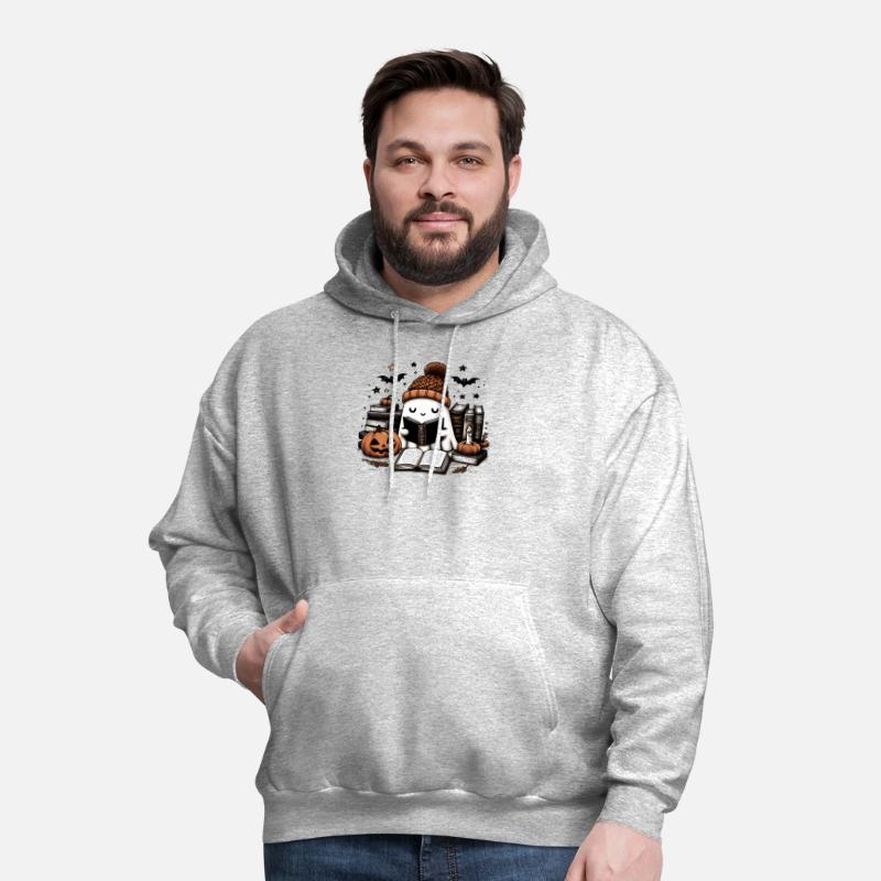 Cute Ghost Reading Book Halloween