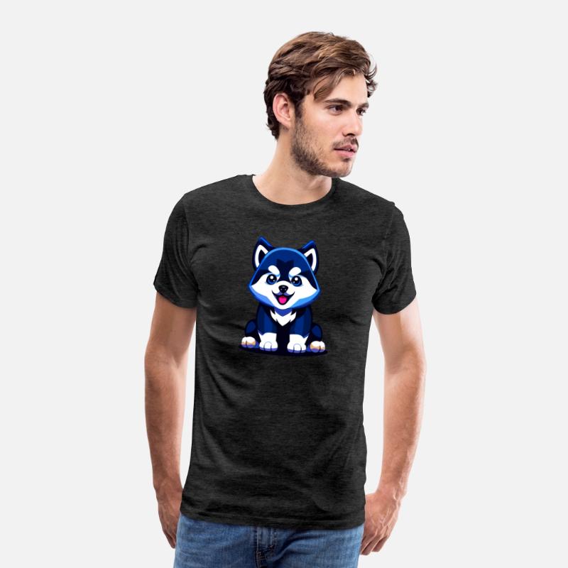 Cute Husky Puppy Illustration