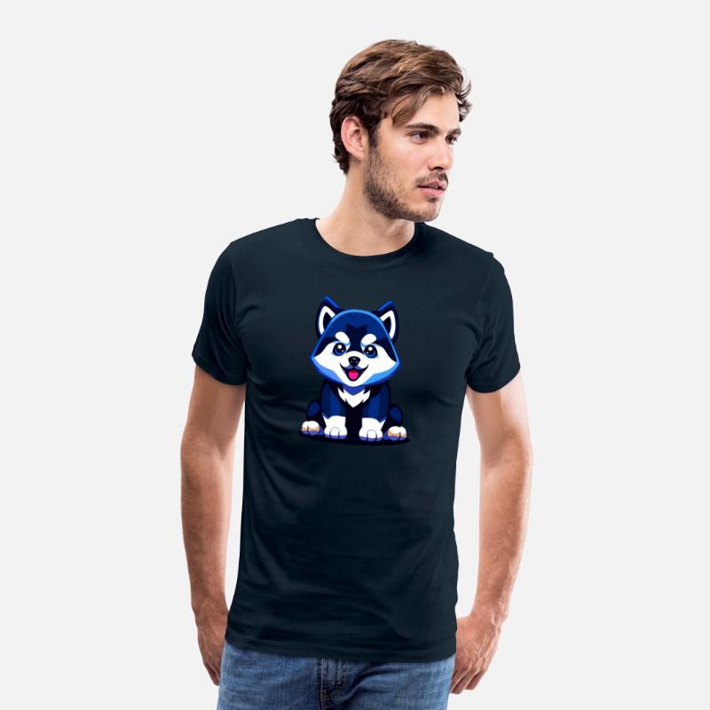 Cute Husky Puppy Illustration