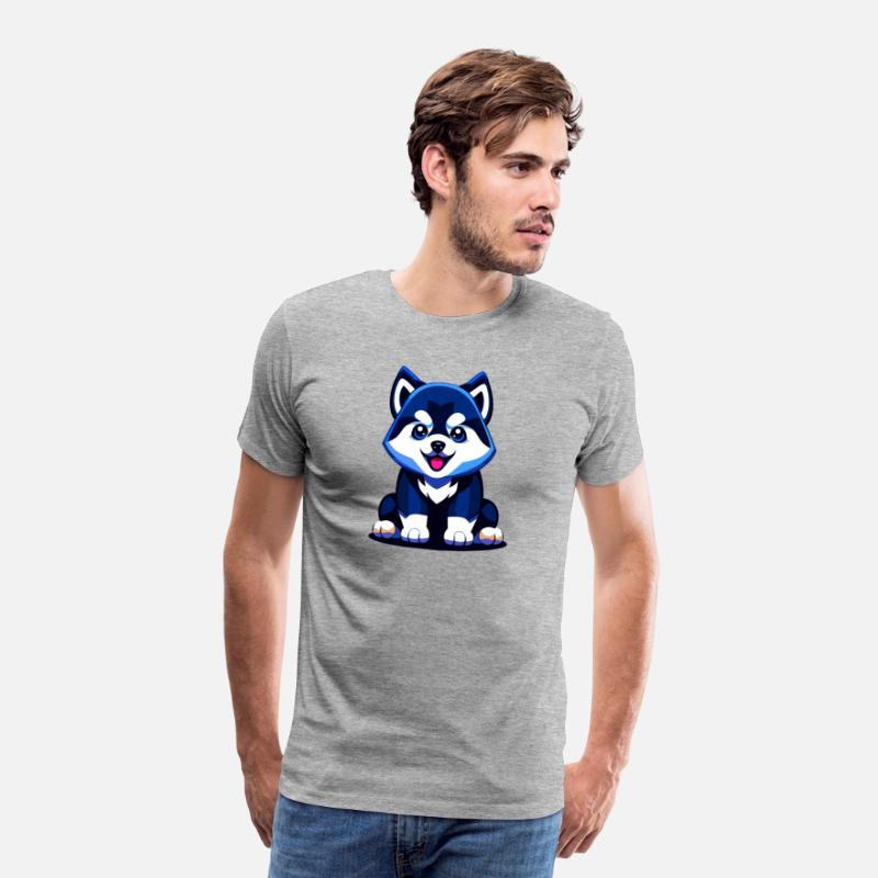 Cute Husky Puppy Illustration