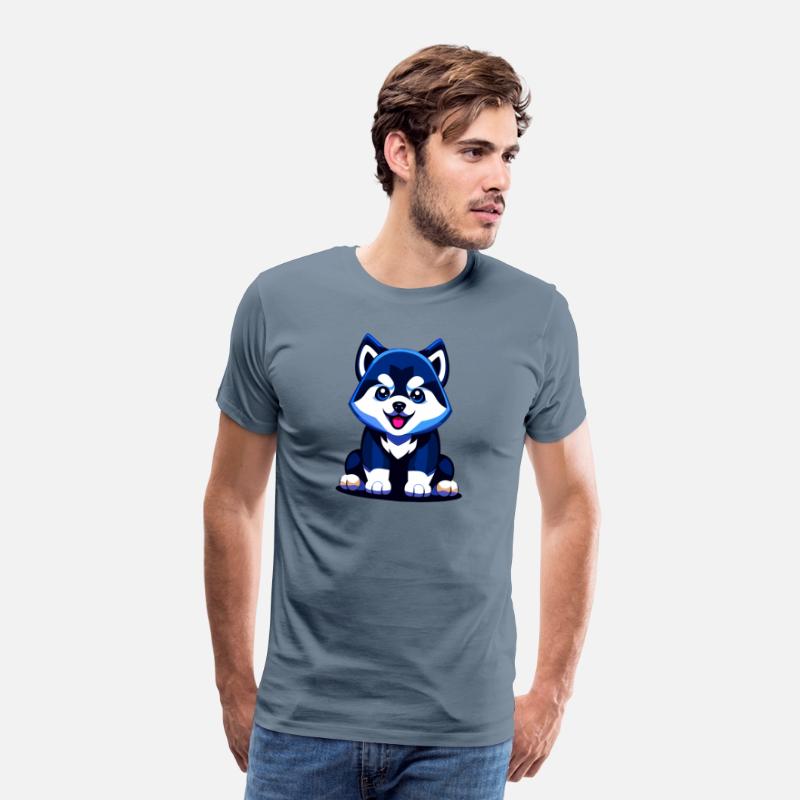 Cute Husky Puppy Illustration