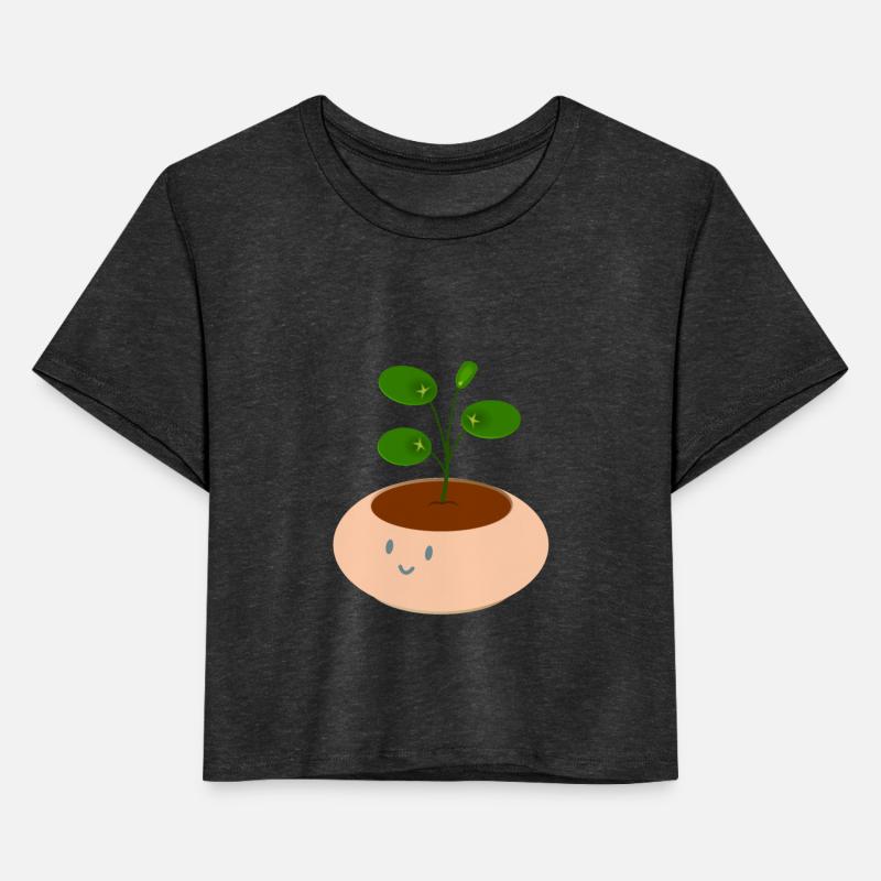 Cute peach pot pilea money plant