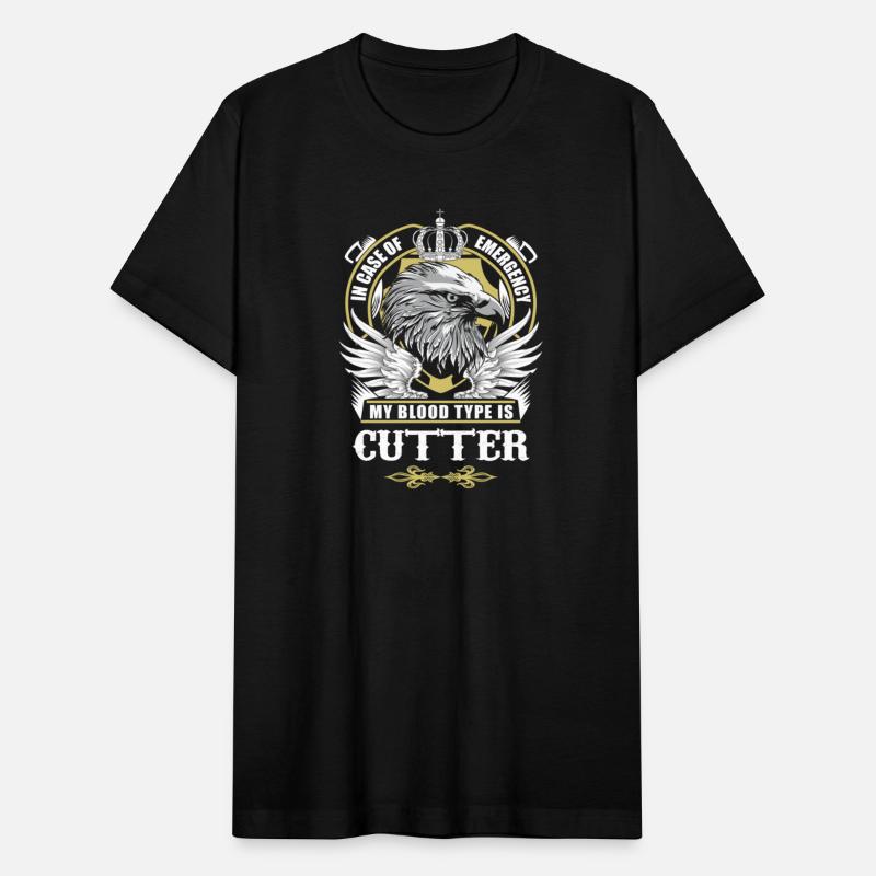 Cutter Name T Shirt - In Case Of Emergency My Bloo