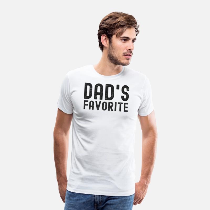 DAD'S FAVORITE (distressed black text)
