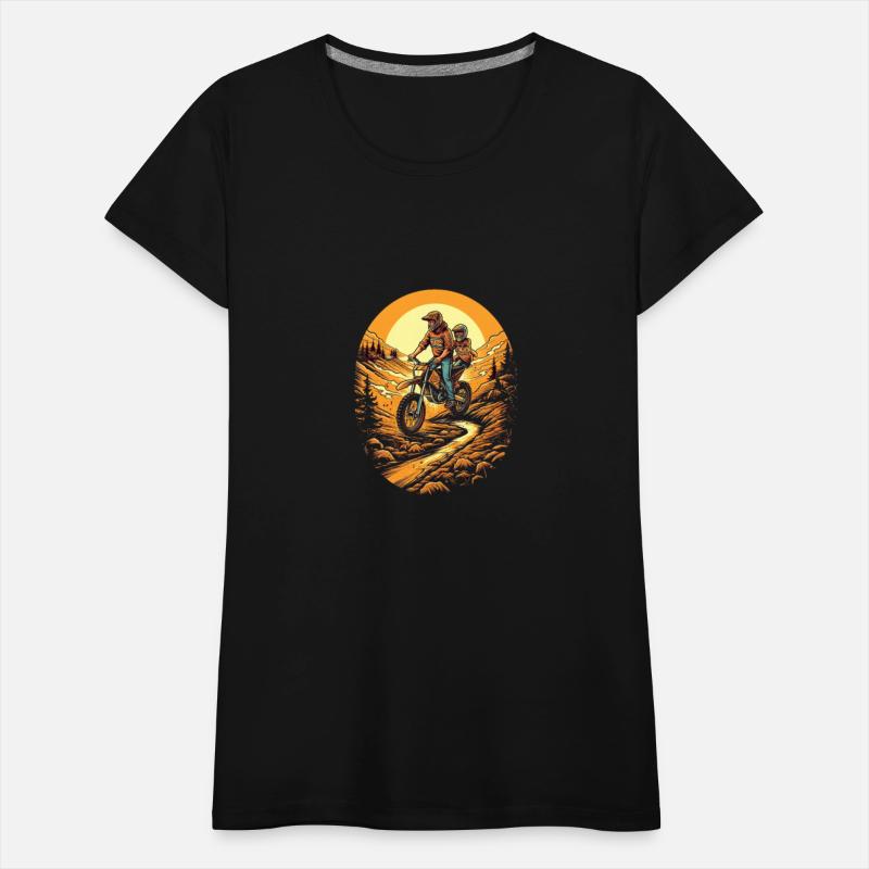 Dirt Bike Father Dad Son Motorcycle Riding