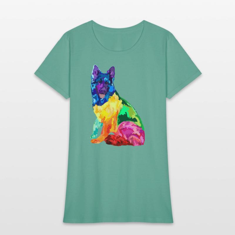 Dog Colorful German Shepherd s
