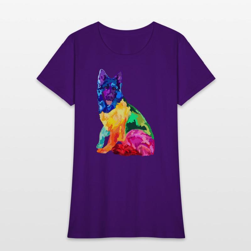Dog Colorful German Shepherd s