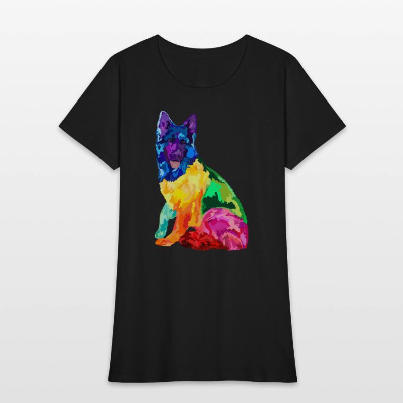Dog Colorful German Shepherd s