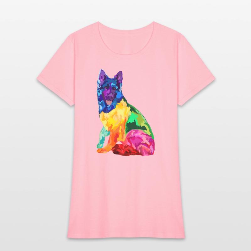 Dog Colorful German Shepherd s