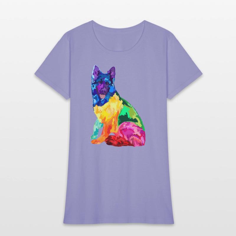 Dog Colorful German Shepherd s