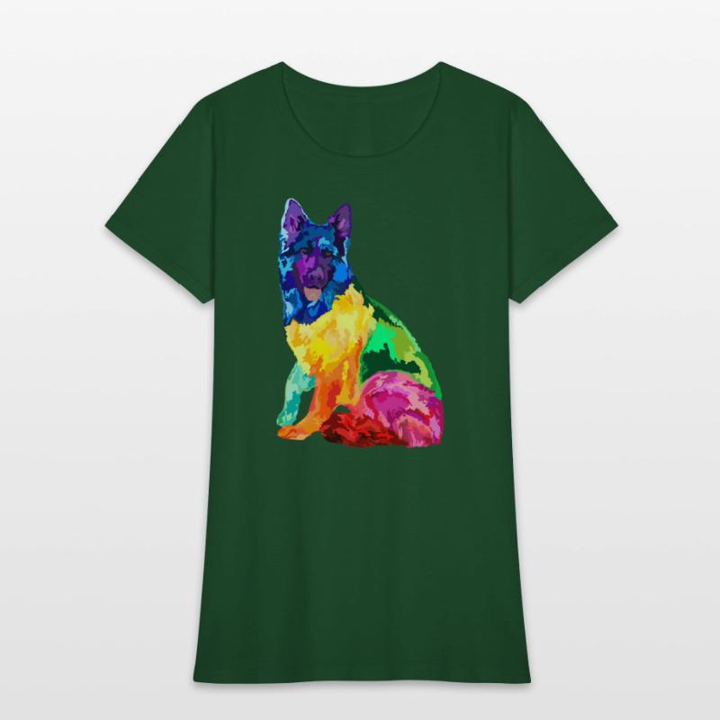 Dog Colorful German Shepherd s