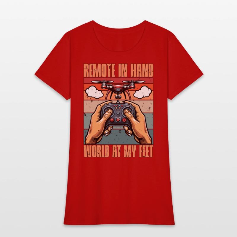 Drone Enthusiast Remote In Hand Drone Operator