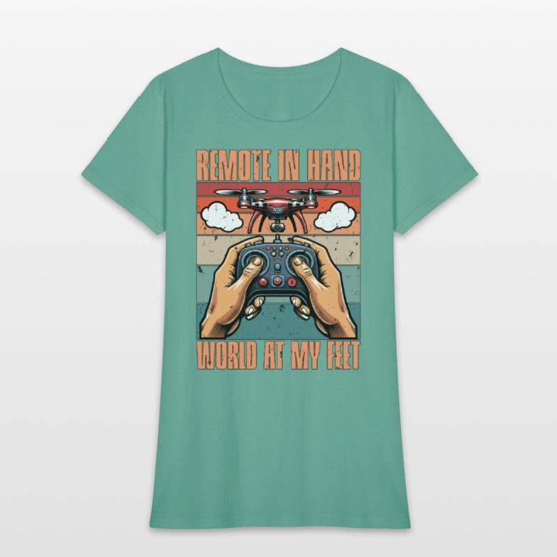 Drone Enthusiast Remote In Hand Drone Operator