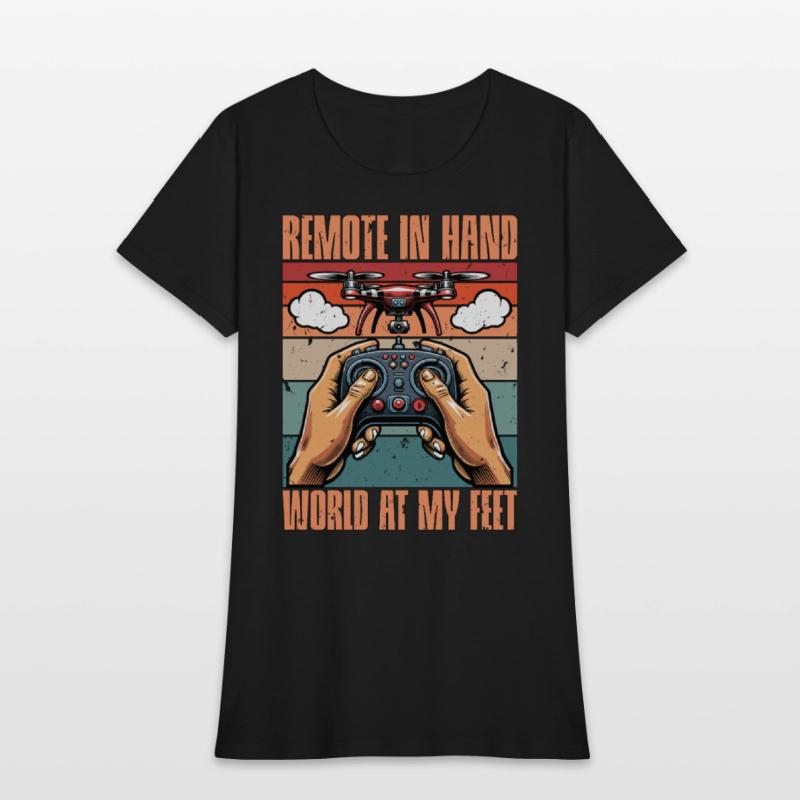 Drone Enthusiast Remote In Hand Drone Operator