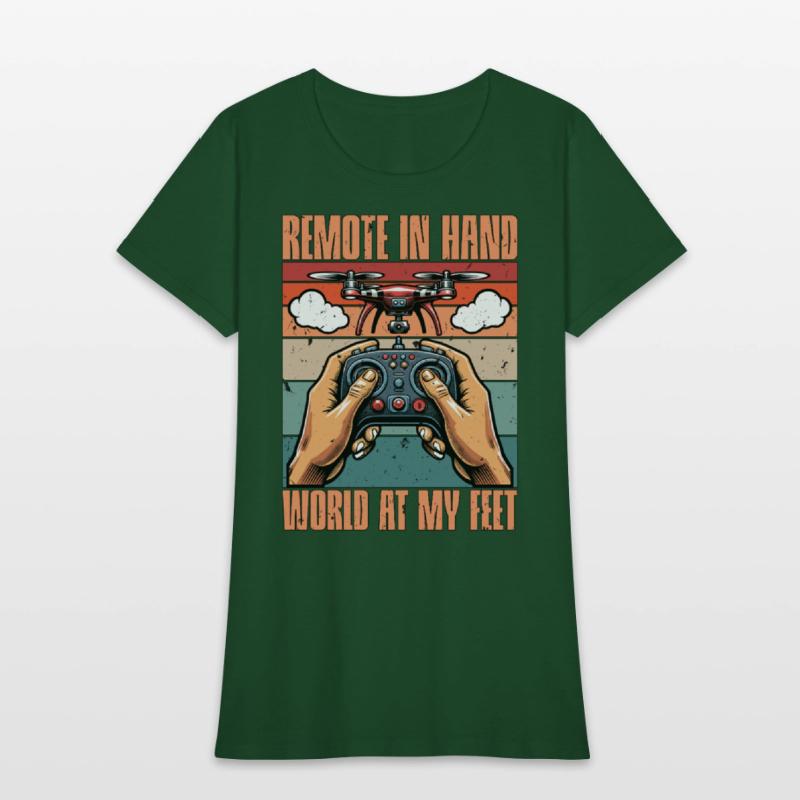 Drone Enthusiast Remote In Hand Drone Operator