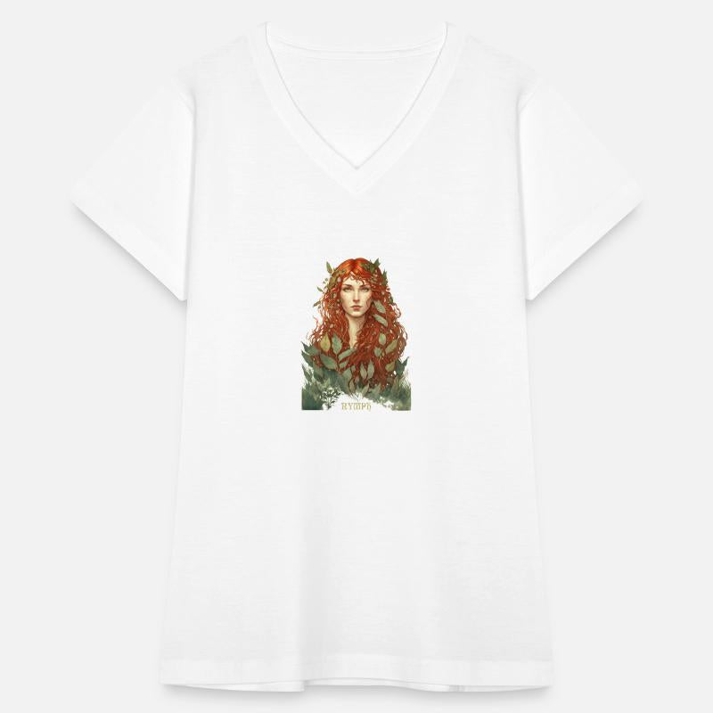 druid red hair spring forest elf nature