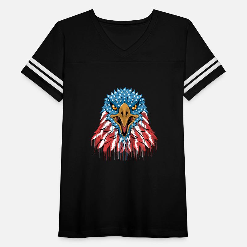 eagle head america usa flag