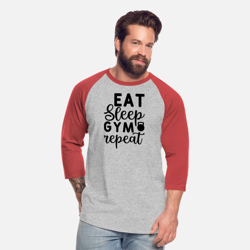 eat sleep gym repeat tshirt design 2023