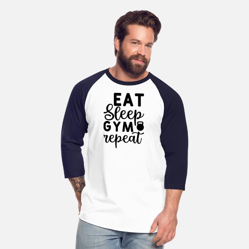eat sleep gym repeat tshirt design 2023