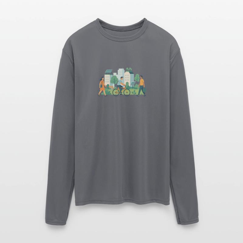 Eco-Friendly Urban Cycling Scene