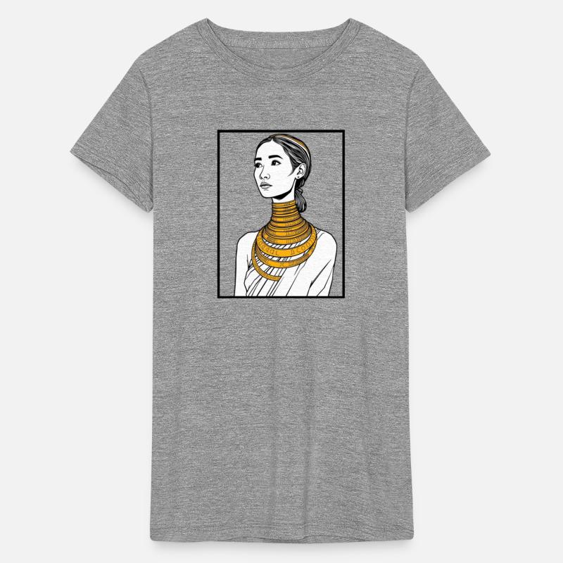 Elegant Woman with Gold Jewelry Portrait