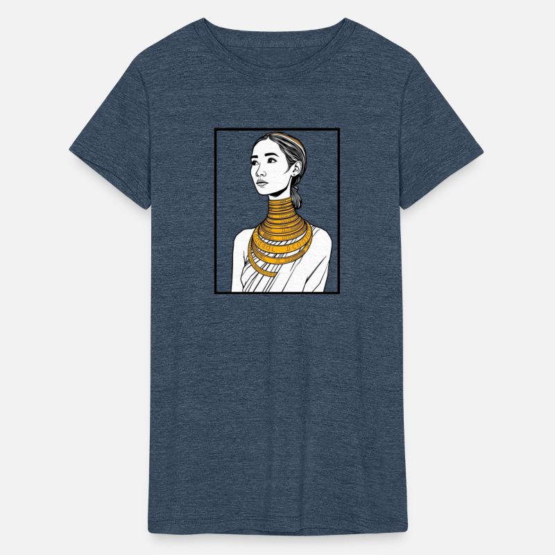 Elegant Woman with Gold Jewelry Portrait