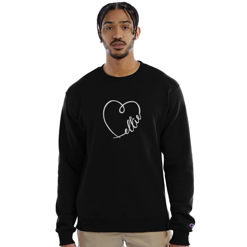 Ellie Name Heart Calligraphy